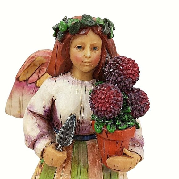 Vintage Jim Shore Angel Of Persistence Garden 7" Heartwood Creek #108920 2002 - Picture 3 of 6